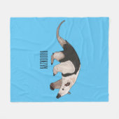 Tamandua-cartoon Fleece Deken (Voorkant (Horizontaal))
