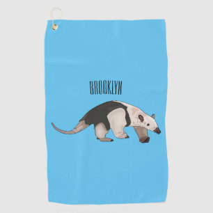 Tamandua-cartoon Golfhanddoek