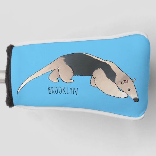 Tamandua-cartoon Golfheadcover (Voorkant)