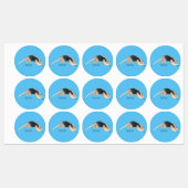 Tamandua cartoon illustration  labels (Vel)