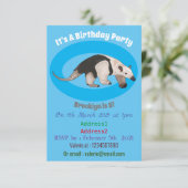 Tamandua-cartoon Kaart (Staand voorkant)