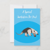 Tamandua-cartoon Kaart (Achterkant)