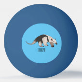 Tamandua-cartoon Pingpongbal (Achterkant)