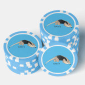Tamandua-cartoon Poker Chips (Opstapeling)