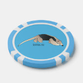 Tamandua-cartoon Poker Chips (Enkel)