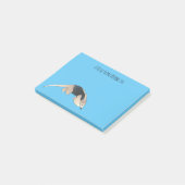 Tamandua-cartoon Post-it® Notes (Schuin)