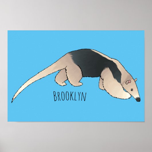 Tamandua-cartoon Poster (Voorkant)
