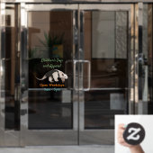 Tamandua-cartoon Raamsticker (Kantoordeur)