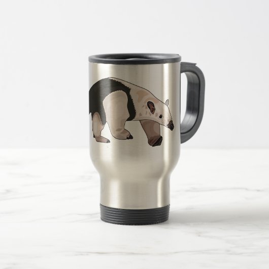 Tamandua-cartoon Reisbeker (Voorkant rechts)