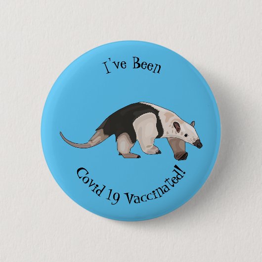 Tamandua-cartoon Ronde Button 5,7 Cm (Voorkant)
