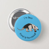 Tamandua-cartoon Ronde Button 5,7 Cm (Voorkant /achterkant)