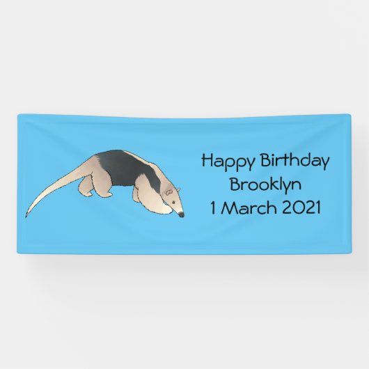 Tamandua-cartoon Spandoek (Horizontaal)