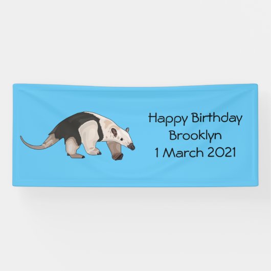 Tamandua-cartoon Spandoek (Horizontaal)