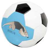 Tamandua-cartoon Voetbal (Drie kwart)