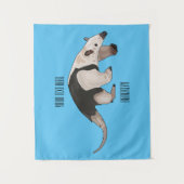 Tamandua-cartoon Wandkleed (Voorkant)