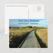 tamar wetlands paden briefkaart (Voorkant / Achterkant)