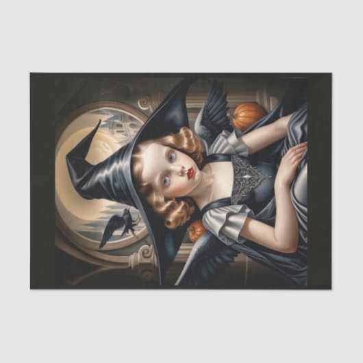 Tamara De Lempicka - Het heksenmeisje Tissuepapier (Voorkant)