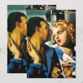 Tamara de Lempicka - "Idylle" Uitnodigingen (Voorkant / Achterkant)