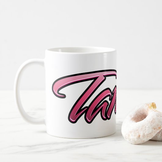 Tamara faded pink Tasse Teetasse Kaffeetasse Koffiemok (Met donut)