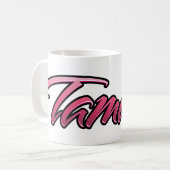 Tamara faded pink Tasse Teetasse Kaffeetasse Koffiemok (Voorkant links)