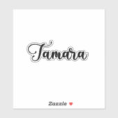 Tamara Naam - Handgeschreven kalligrafie Sticker (Vel)