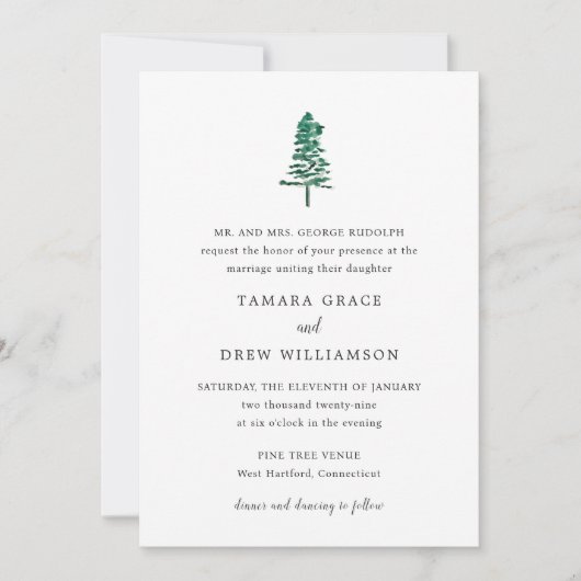 Tamara Pijnboom Moderne Trouwdag Kaart (Voorkant)