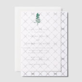Tamara Pine Tree Modern Wedding Save the Date Vellum Uitnodigingen (Offset (Uitnodiging))
