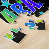 "TAMARA" Voornaam, geun "HAPPY BIRTHDAY" Legpuzzel (Zijkant)