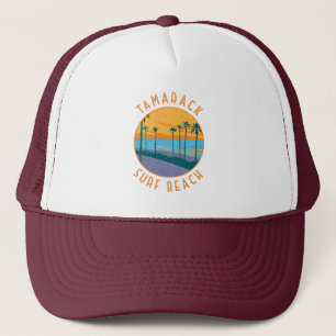 Tamarack Surf Beach California Travel Art Vintage Trucker Pet