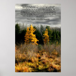 Tamarack Three Seattle Quote Kaart, Seattle Quote  Poster