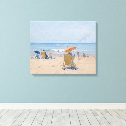 Tamarama Beach - Elioth Gruner Canvas Afdruk (Insitu (Houten vloer))