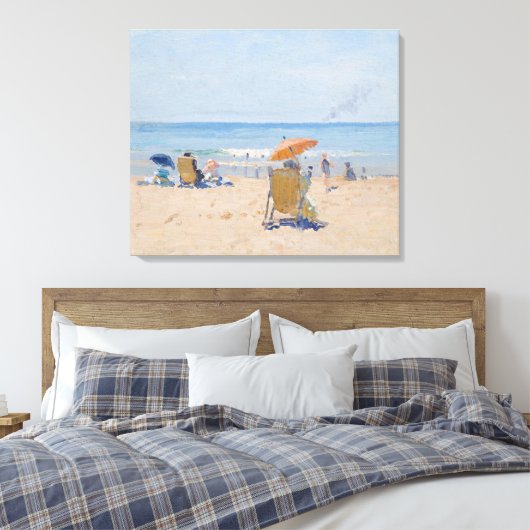 Tamarama Beach - Elioth Gruner Canvas Afdruk (Insitu (Slaapkamer))