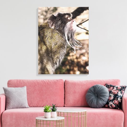 TAMARIN MONKEY CANVAS AFDRUK (Insitu (Woonkamer))