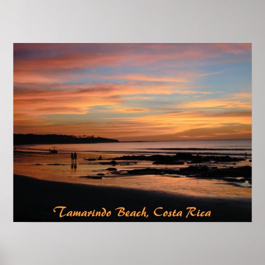Tamarindo Beach Sunset, Costa Rica Poster (Voorkant)