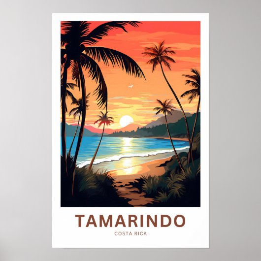 Tamarindo Costa Rica Reisprint Poster (Voorkant)
