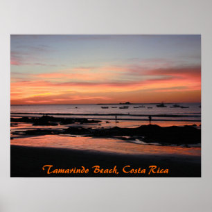 Tamarindo Sunset Boats, Tamarindo Beach, Costa ... Poster