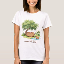Tamarisk Rest Capybara Botanische Bijbel T-shirt –