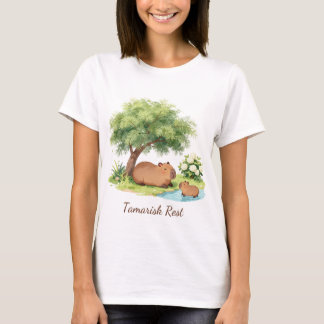 Tamarisk Rest Capybara Botanische Bijbel T-shirt –