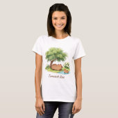 Tamarisk Rest Capybara Botanische Bijbel T-shirt – (Voorkant volledig)