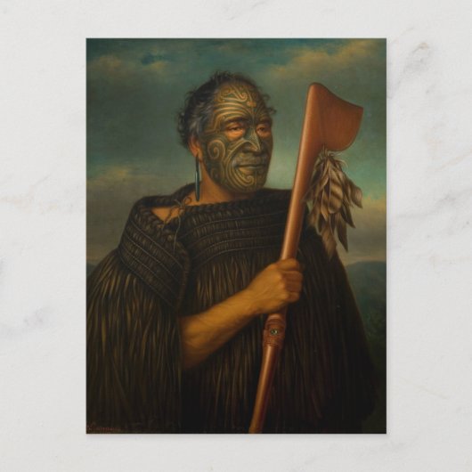 "Tamati Waka Nene" - Gottfried Lindauer Briefkaart (Voorkant)