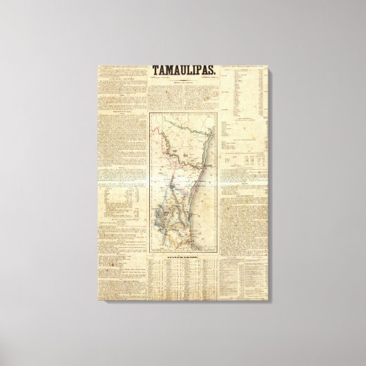 Tamaulipas, Mexico Canvas Afdruk (Voorkant)