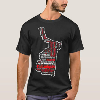 Tamaulipas Mexico Mapa Municipios Mexicaanse staat T-shirt