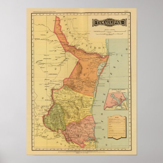 Tamaulipas Poster (Voorkant)