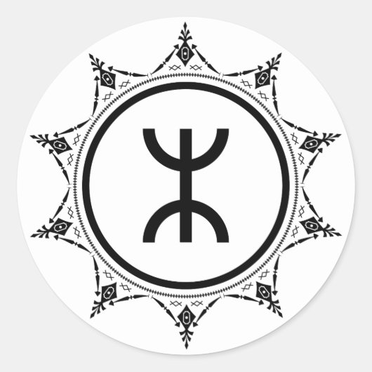 Tamazgha - Het land van Amazighs White Sticker (Voorkant)