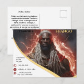 Tambor a Shango Lightening Rayos Uitnodiging (Voorkant / Achterkant)