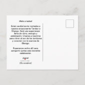 Tambor a Shango Lightening Rayos Uitnodiging Briefkaart (Achterkant)