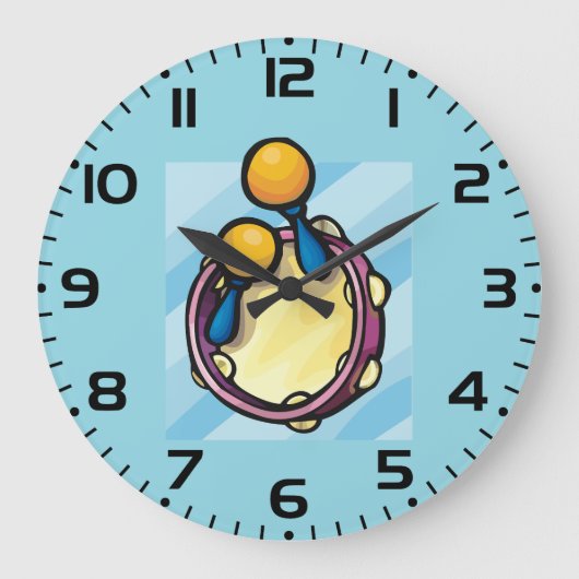 Tamborine And Maraccas Grote Klok (Voorkant)