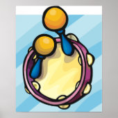 Tamborine en Maraccas Poster (Voorkant)