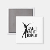 Tambour Dance | Juggling Bar Dance Gifts Magneet (Voorkant / Achterkant)