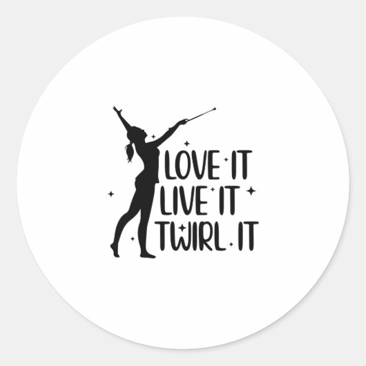 Tambour Dance | Juggling Bar Dance Gifts Ronde Sticker (Voorkant)